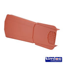 TIMCO Building Hardware & Site Protection Timloc Dry Verge Unit Terracotta - 405 x 95/160mm