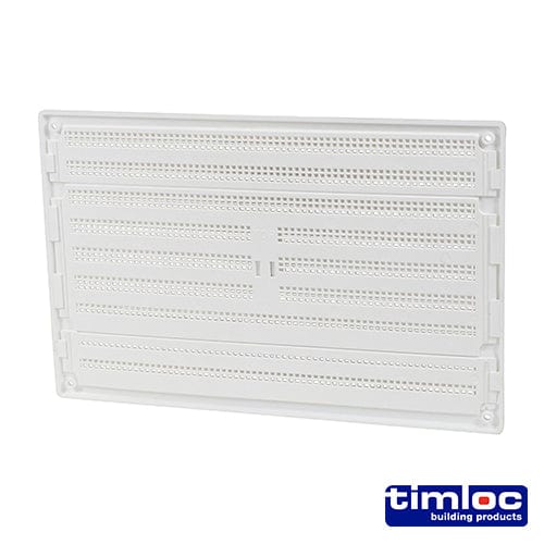 TIMCO Building Hardware & Site Protection Timloc Hit and Miss Grille Vent White