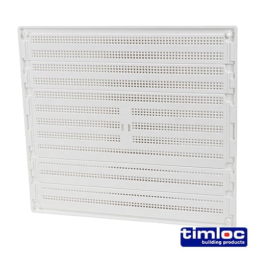 TIMCO Building Hardware & Site Protection Timloc Hit and Miss Grille Vent White