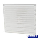 TIMCO Building Hardware & Site Protection Timloc Hit and Miss Louvre Mini Vent White - 165 x 89mm
