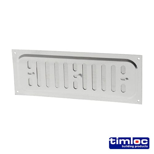TIMCO Building Hardware & Site Protection Timloc Hit and Miss Louvre Vent Aluminium