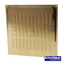 TIMCO Building Hardware & Site Protection Timloc Hit and Miss Louvre Vent Polished Brass