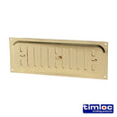TIMCO Building Hardware & Site Protection Timloc Hit and Miss Louvre Vent Polished Brass