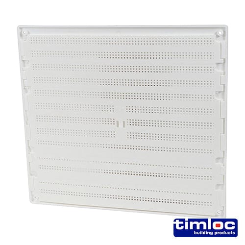 TIMCO Building Hardware & Site Protection Timloc Louvre Grille Vent Flyscreen White