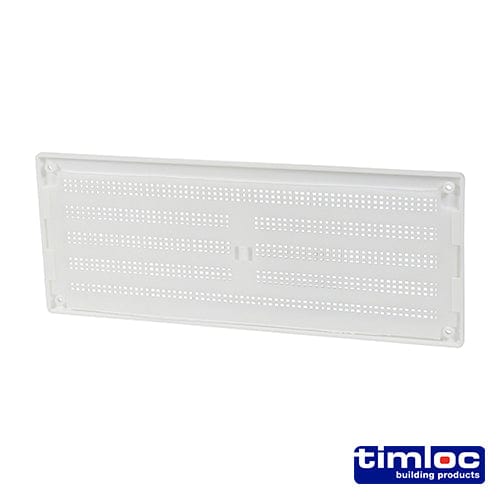 TIMCO Building Hardware & Site Protection Timloc Louvre Grille Vent Flyscreen White