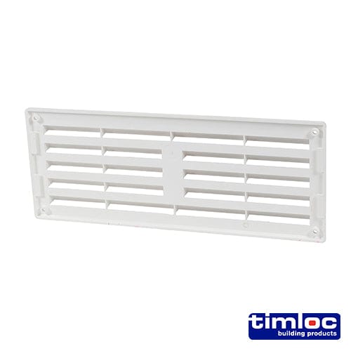 TIMCO Building Hardware & Site Protection Timloc Louvre Grille Vent White