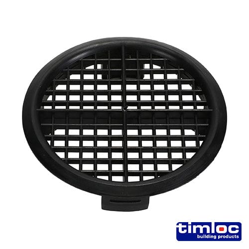 TIMCO Building Hardware & Site Protection Timloc Push-in Soffit Vent Black -  70.0