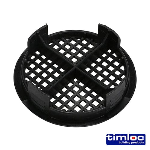 TIMCO Building Hardware & Site Protection Timloc Push-in Soffit Vent Black -  70.0