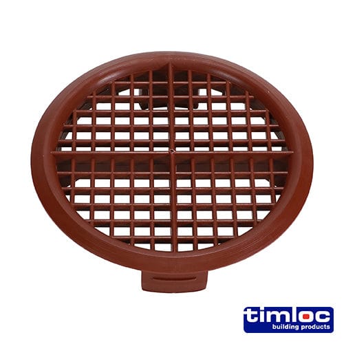 TIMCO Building Hardware & Site Protection Timloc Push-in Soffit Vent Brown -  70.0