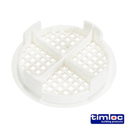 TIMCO Building Hardware & Site Protection Timloc Push-in Soffit Vent White -  70.0