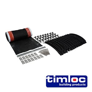 TIMCO Building Hardware & Site Protection Timloc Roll Out Dry Fix Ridge Pack - 6 metres