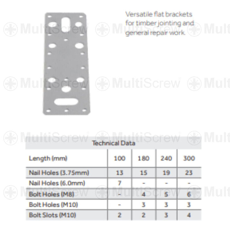 Timco Business, Office & Industrial:Fasteners & Hardware:Brackets & Joining Plates STEEL FLAT CONNECTOR PLATES DIY FIXINGS BRACES TIMBER MASONRY SLEEPER HEAVY DUTY