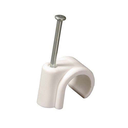 TIMCO Fasteners & Fixings 10mm Nail In Pipe Clips White