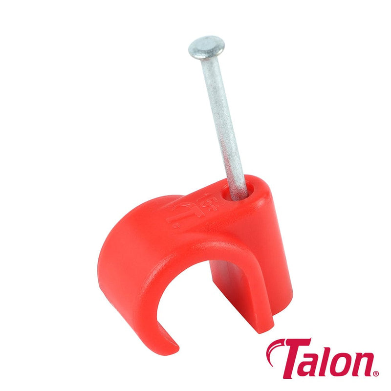 TIMCO Fasteners & Fixings 15mm / 100 Talon Nail In Pipe Clips Red