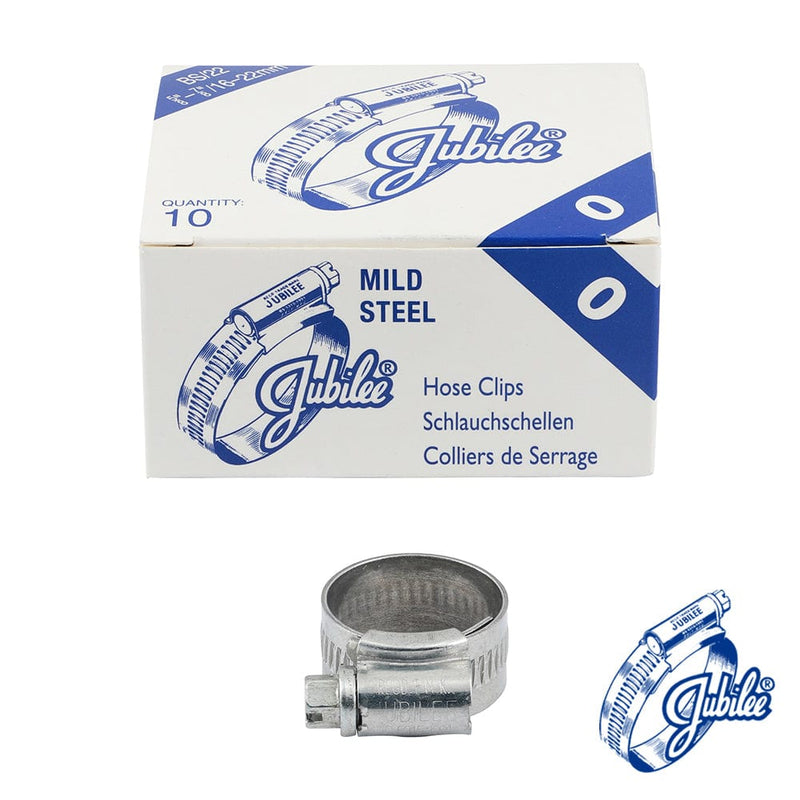 TIMCO Fasteners & Fixings 16-22mm / 10 / Box Jubilee Clip Mild Steel
