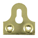 TIMCO Fasteners & Fixings 32mm TIMCO Mirror Plates Slotted Electro Brass