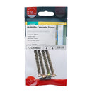 TIMCO Fasteners & Fixings 7.5 x 100 / 4 / TIMpac TIMCO Concrete Screws Flat Countersunk Gold