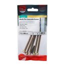 TIMCO Fasteners & Fixings 7.5 x 50 / 8 / TIMpac TIMCO Concrete Screws Flat Countersunk Gold