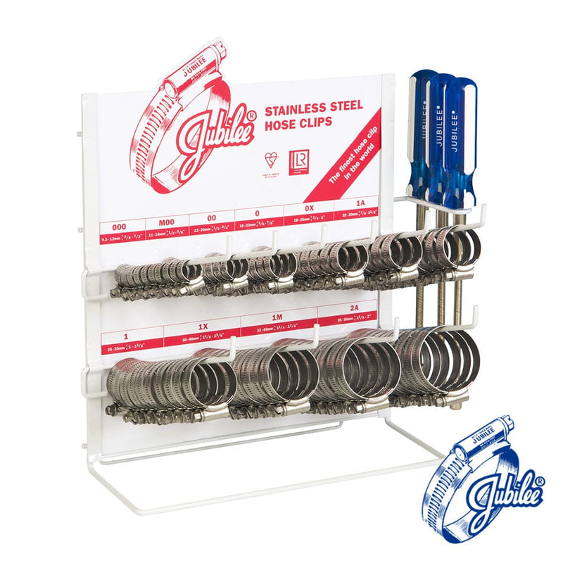 TIMCO Fasteners & Fixings Jubilee Clip Display Stainless Steel 100pc