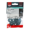 TIMCO Fasteners & Fixings M10 / 20 / TIMpac TIMCO Form A Washers DIN125-A Silver