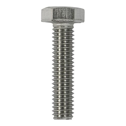 TIMCO Fasteners & Fixings M10 x 100 / 5 TIMCO Set Screws DIN933 A2 Stainless Steel