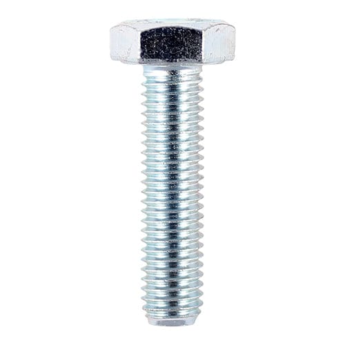 TIMCO Fasteners & Fixings M10 x 100 / 50 TIMCO Set Screws DIN933 Grade 8.8 Silver