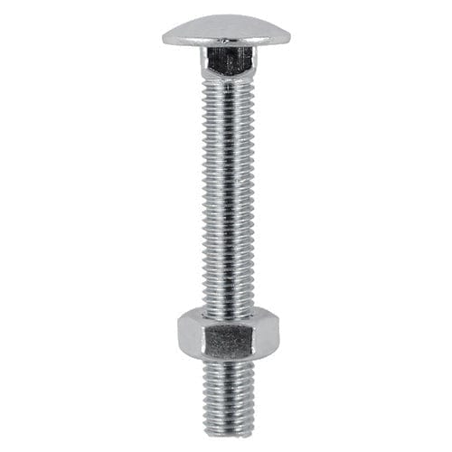 TIMCO Fasteners & Fixings M10 x 130 / 2 TIMCO Carriage Bolts DIN603 & Hex Full Nut DIN934 A2 Stainless Steel