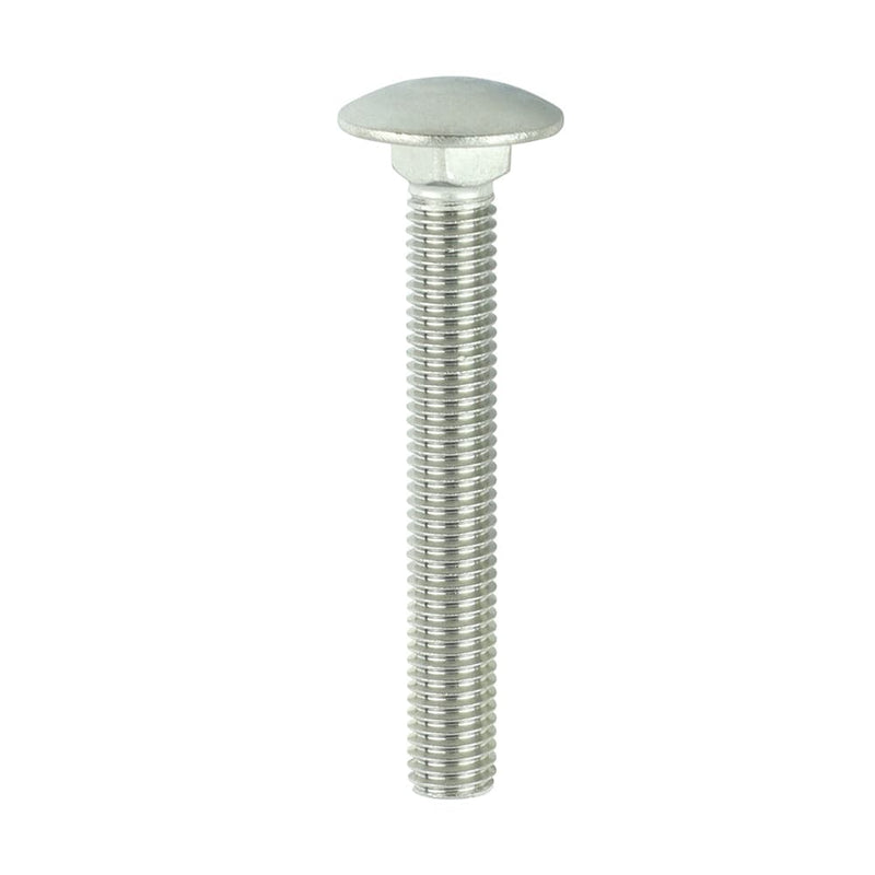 TIMCO Fasteners & Fixings M10 x 75 / 5 TIMCO Carriage Bolts DIN603 A2 Stainless Steel