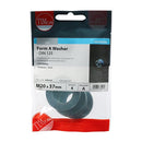 TIMCO Fasteners & Fixings M20 / 4 / TIMpac TIMCO Form A Washers DIN125-A Silver