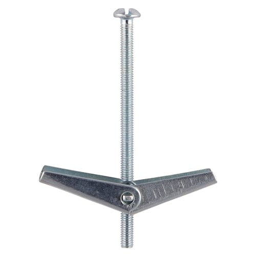 TIMCO Fasteners & Fixings M3 x 50 / 100 / Box TIMCO Spring Toggle Cavity Anchors Silver