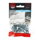 TIMCO Fasteners & Fixings M6 x 12 / 14 / TIMpac TIMCO Roofing Bolts & Square Nuts Silver
