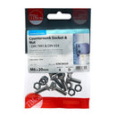 TIMCO Fasteners & Fixings M6 x 20 / 8 TIMCO Countersunk Socket Screws DIN7991 A2 Stainless Steel
