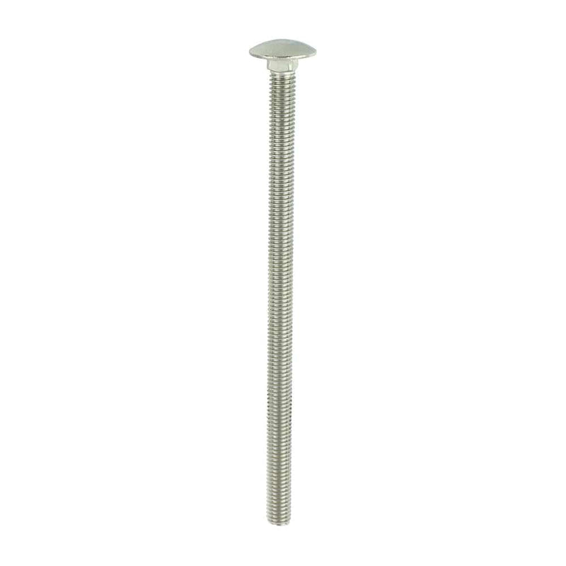 TIMCO Fasteners & Fixings M8 x 150 / 5 TIMCO Carriage Bolts DIN603 A2 Stainless Steel
