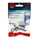 TIMCO Fasteners & Fixings M8 x 25 / 4 TIMCO Countersunk Socket Screws DIN7991 A2 Stainless Steel