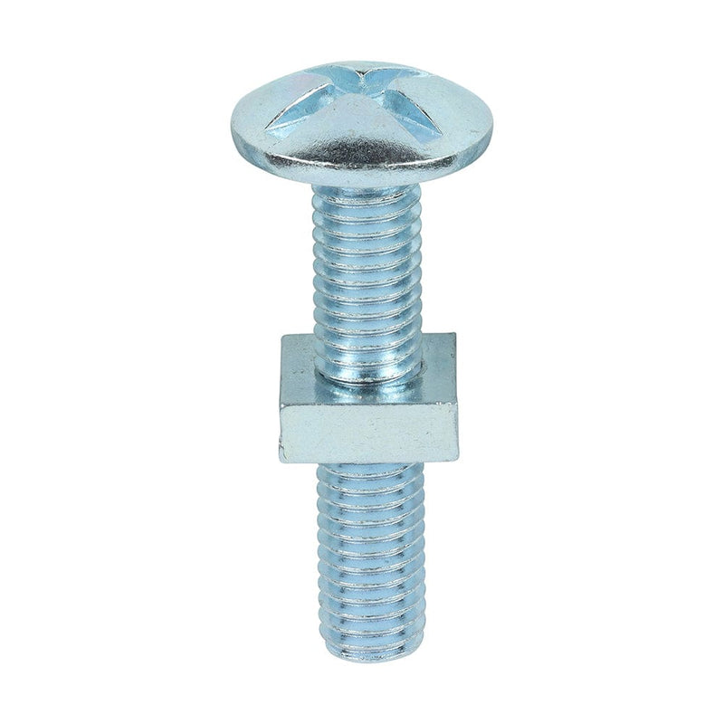 TIMCO Fasteners & Fixings M8 x 40 / 100 TIMCO Roofing Bolts & Square Nuts Silver