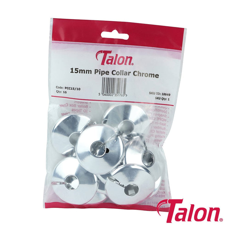 TIMCO Fasteners & Fixings Talon Pipe Collar Chrome
