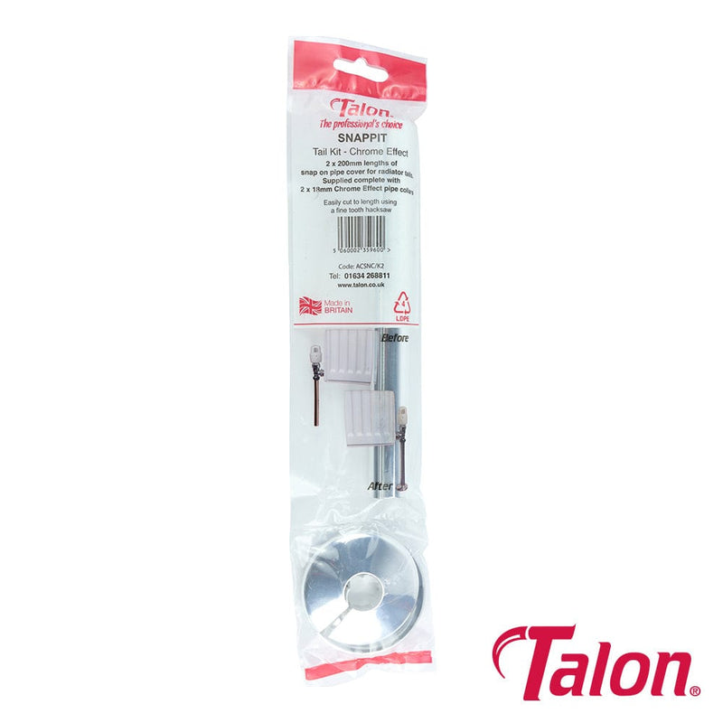 TIMCO Fasteners & Fixings Talon Snappit Kit Chrome - 15mm x 200mm x 18mm