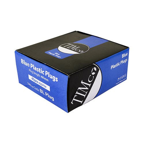 TIMCO Fasteners & Fixings TIMCO Blue Plastic Plugs - 48mm