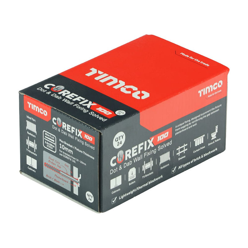 TIMCO Fasteners & Fixings TIMCO Corefix 100 Dot & Dab Wall Fixing