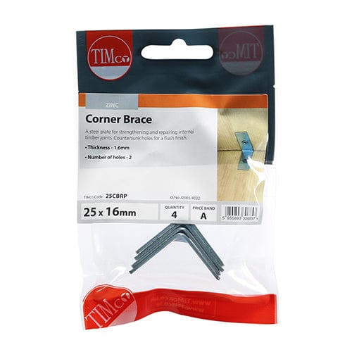 TIMCO Fasteners & Fixings TIMCO Corner Braces Silver