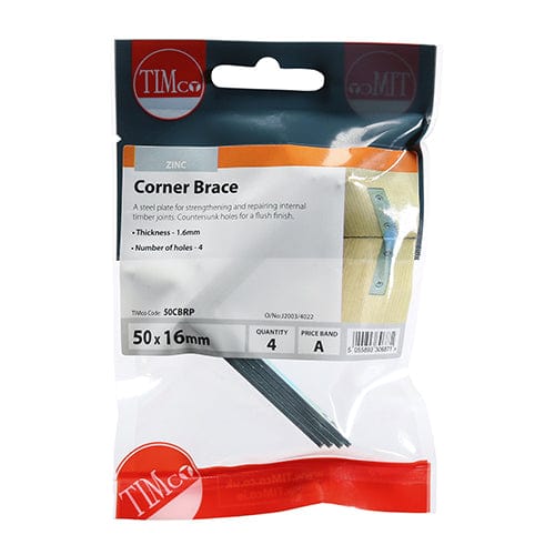 TIMCO Fasteners & Fixings TIMCO Corner Braces Silver