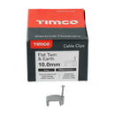 TIMCO Fasteners & Fixings TIMCO Flat & Twin Cable Clips Grey