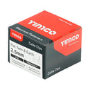 TIMCO Fasteners & Fixings TIMCO Flat & Twin Cable Clips Grey