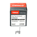 TIMCO Fasteners & Fixings TIMCO Flat & Twin Cable Clips Grey