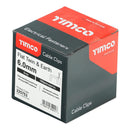 TIMCO Fasteners & Fixings TIMCO Flat & Twin Cable Clips Grey
