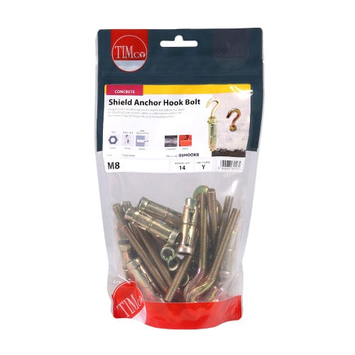 TIMCO Fasteners & Fixings TIMCO Forged Hooks With Sheil Anchors Gold