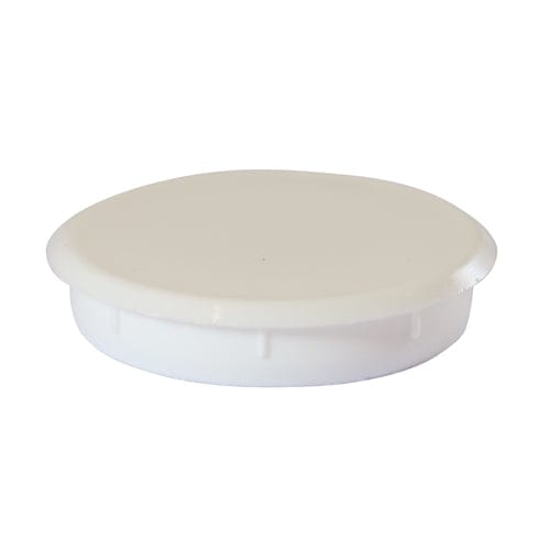 TIMCO Fasteners & Fixings TIMCO Hinge Hole Cover Caps White - 35mm