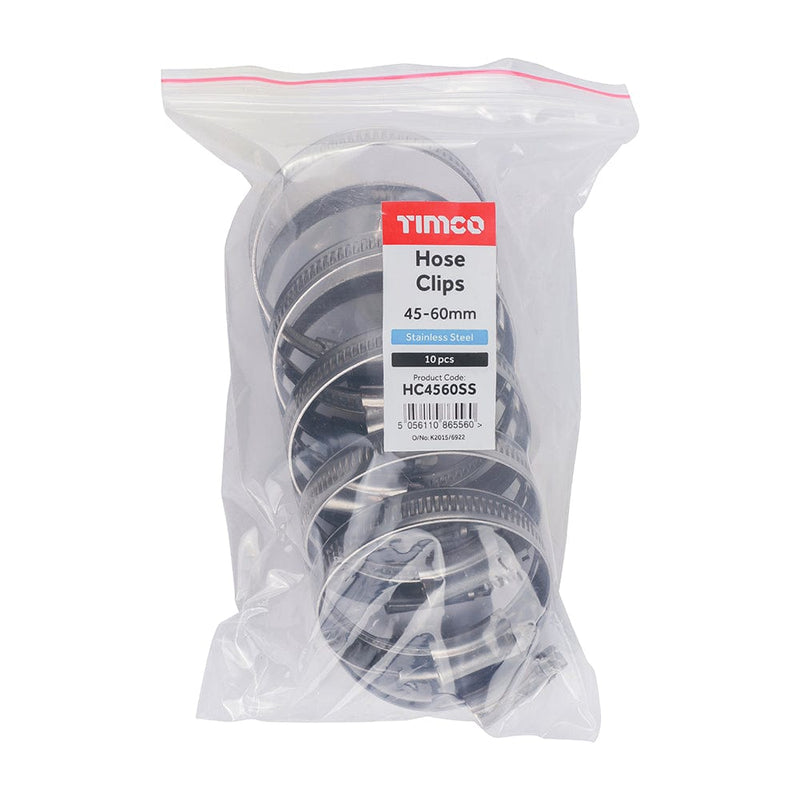 TIMCO Fasteners & Fixings TIMCO Hose Clips A2 Stainless Steel