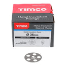 TIMCO Fasteners & Fixings TIMCO Metal Insulation Disc Stainless Steel - 36mm