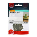 TIMCO Fasteners & Fixings TIMCO Mirror Plates Plain Electro Brass